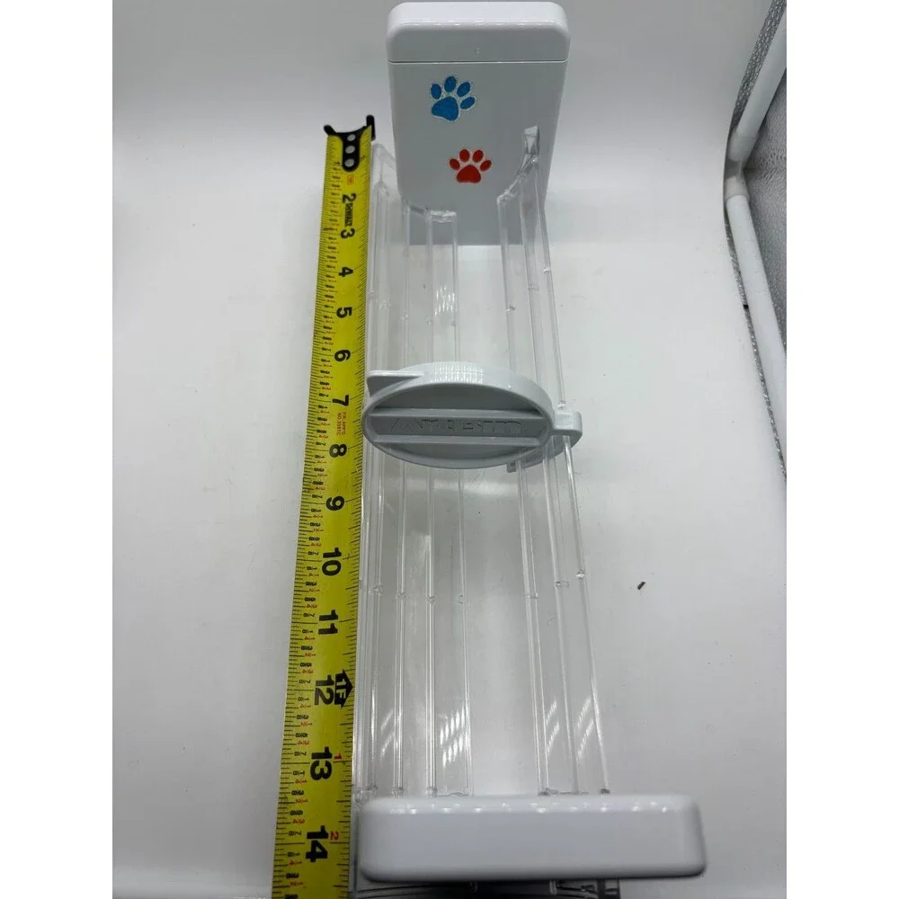 ArtBin Ribbon Organizer Storage Rack Wall Mount Paw Print Craft Room Supply Whit